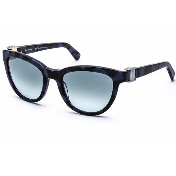 Salvatore Ferragamo Accessories - SALVATORE FERRAGAMO Ladies Blue Square Sunglasses